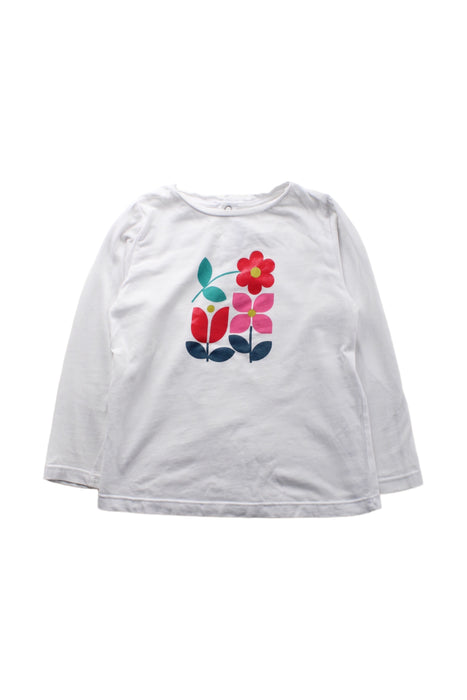 A White Long Sleeve T Shirts from Jacadi in size 2T for girl. (Front View)