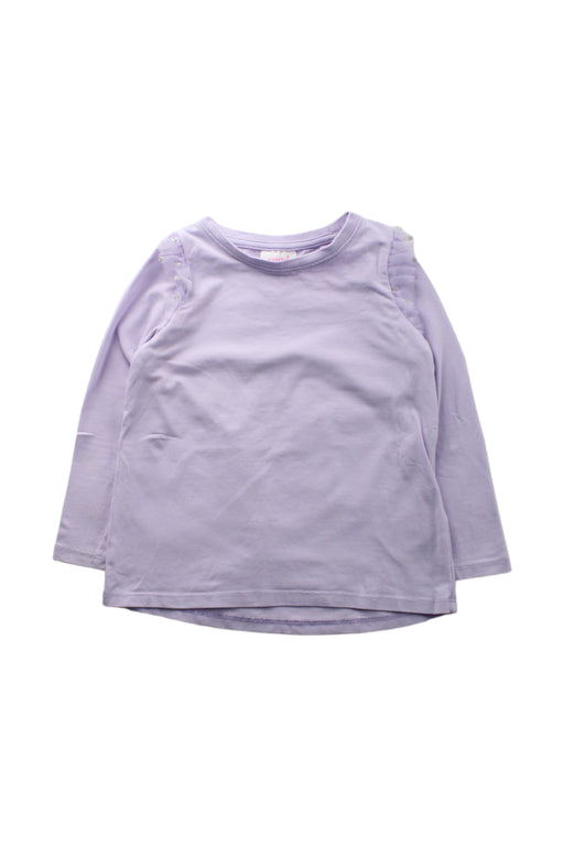 A Purple Long Sleeve Tops from Seed in size 3T for girl. (Front View)