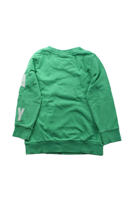 A Green Crewneck Sweatshirts from Seed in size 4T for boy. (Back View)