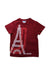 A Red Short Sleeve T Shirts from Jacadi in size 4T for boy. (Front View)