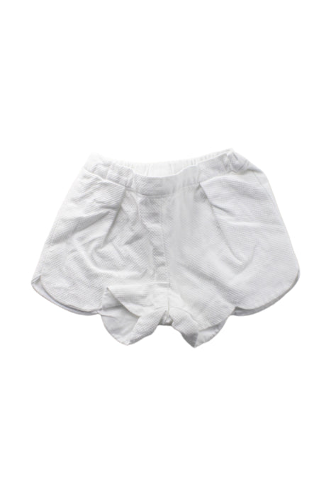 A White Shorts from Jacadi in size 2T for girl. (Front View)