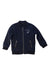 A Navy Zippered Sweatshirts from IKKS in size 3T for boy. (Front View)