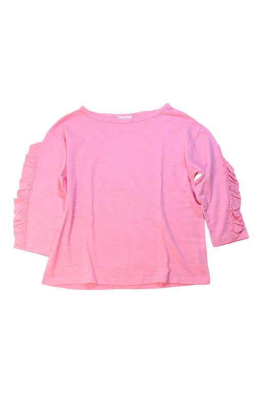 A Pink Long Sleeve Tops from Crewcuts in size 12Y for girl. (Front View)