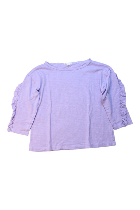 A Purple Long Sleeve Tops from Crewcuts in size 12Y for girl. (Front View)