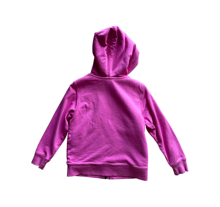 A Pink Zippered Sweatshirts from Hanna Andersson in size 5T for girl. (Back View)