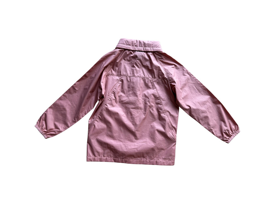 A Pink Rain Jackets from Patagonia in size 4T for girl. (Back View)