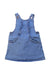 A Blue Overall Dresses from Seed in size 2T for girl. (Front View)