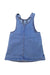 A Blue Overall Dresses from Seed in size 2T for girl. (Back View)