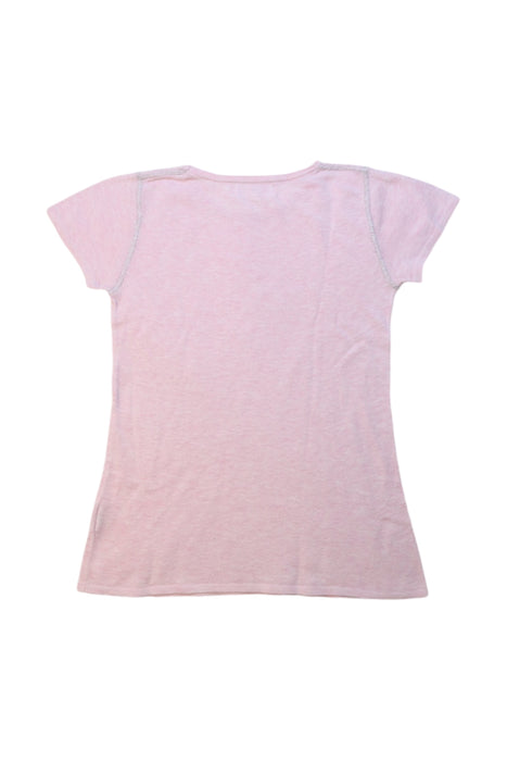 A Pink Short Sleeve T Shirts from Excuse My French in size 8Y for girl. (Back View)