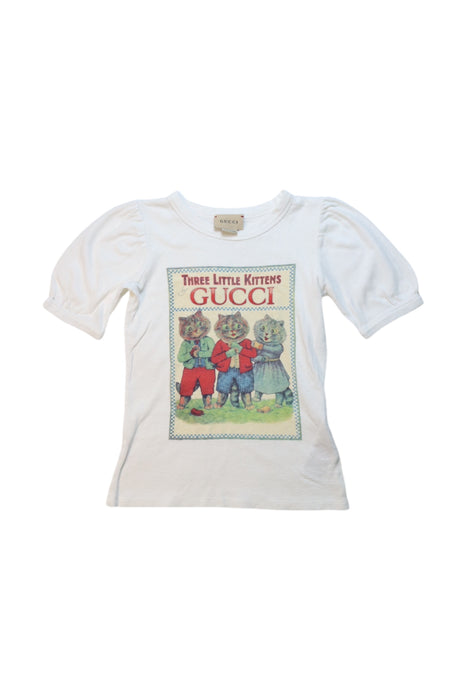 A Multicolour Short Sleeve T Shirts from Gucci in size 6T for girl. (Front View)