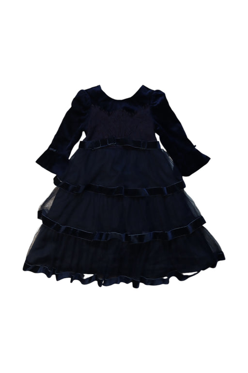 A Black Long Sleeve Dresses from Nicholas & Bears in size 4T for girl. (Front View)