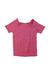 A Pink Short Sleeve Tops from Seed in size 5T for girl. (Front View)