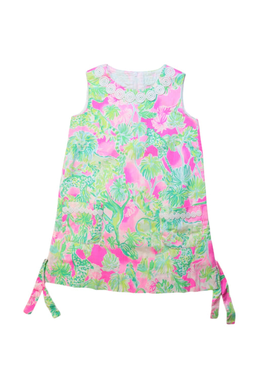 A Multicolour Sleeveless Dresses from Lilly Pulitzer in size 4T for girl. (Front View)