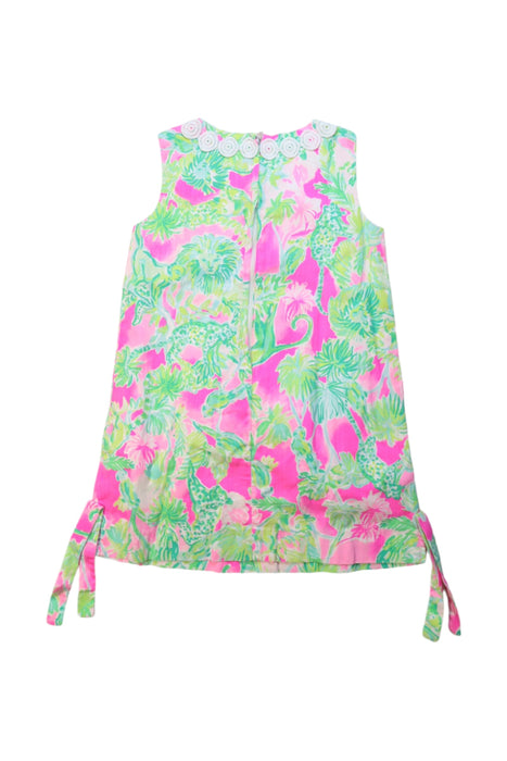 A Multicolour Sleeveless Dresses from Lilly Pulitzer in size 4T for girl. (Back View)