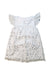 A White Short Sleeve Dresses from Holly Hastie in size 3T for girl. (Back View)