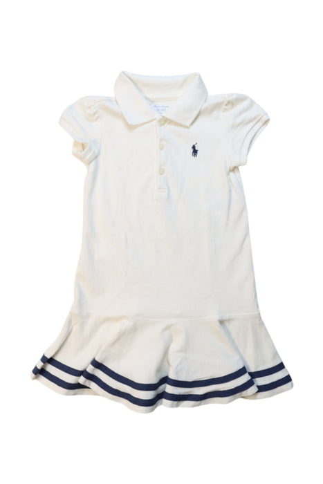 A White Short Sleeve Dresses from Ralph Lauren in size 12-18M for girl. (Front View)