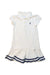 A White Short Sleeve Dresses from Ralph Lauren in size 12-18M for girl. (Front View)