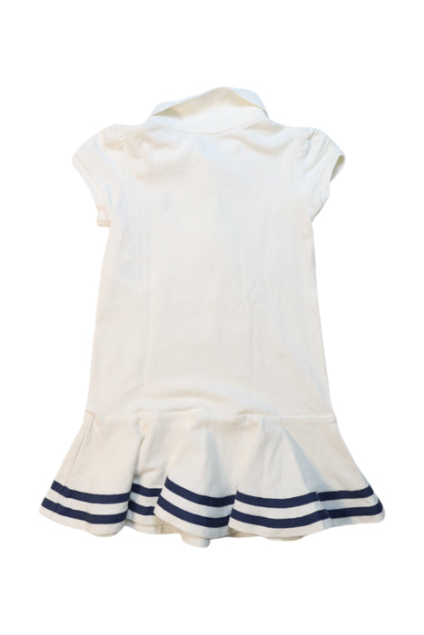 A White Short Sleeve Dresses from Ralph Lauren in size 12-18M for girl. (Back View)