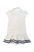 A White Short Sleeve Dresses from Ralph Lauren in size 12-18M for girl. (Back View)