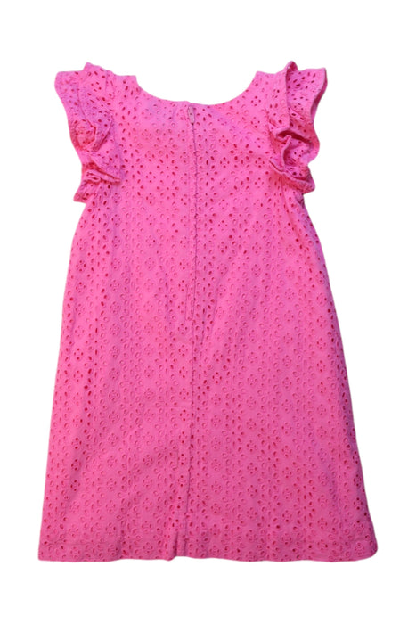 A Pink Sleeveless Dresses from Polo Ralph Lauren in size 4T for girl. (Back View)