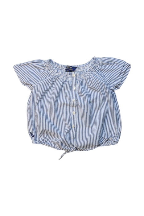 A Blue Short Sleeve Tops from Polo Ralph Lauren in size 3T for girl. (Front View)