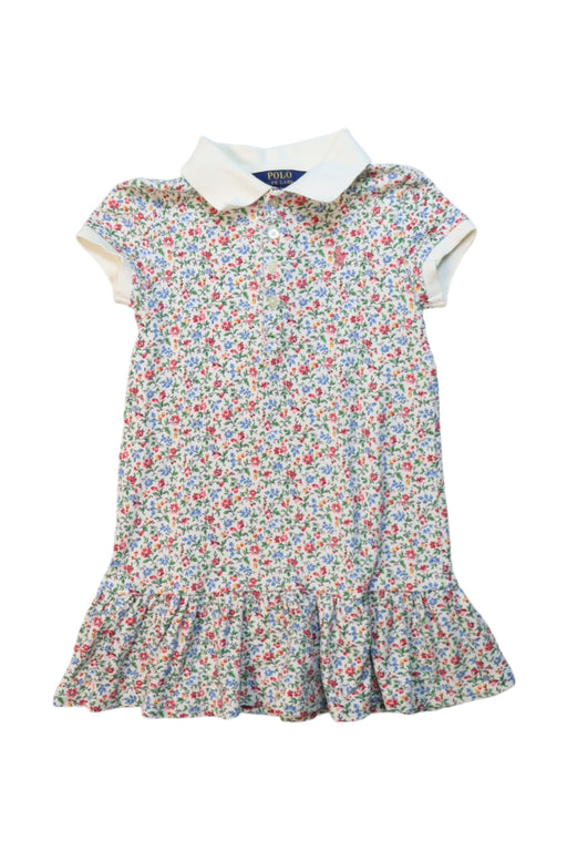 A Multicolour Short Sleeve Dresses from Polo Ralph Lauren in size 4T for girl. (Front View)