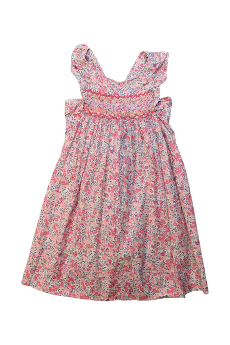 A Multicolour Sleeveless Dresses from Cyrillus in size 4T for girl. (Front View)