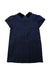 A Navy Short Sleeve Dresses from Bonpoint in size 4T for girl. (Back View)