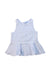 A Blue Sleeveless Tops from Jacadi in size 4T for girl. (Front View)