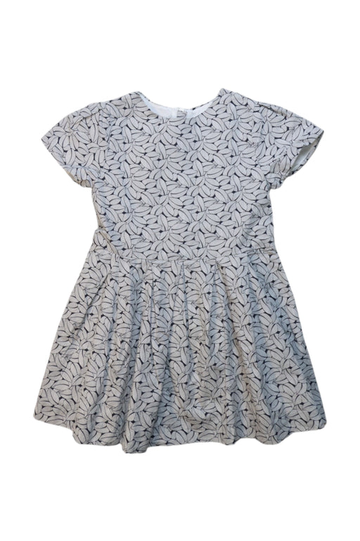 A Grey Short Sleeve Dresses from Jacadi in size 4T for girl. (Front View)