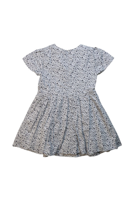 A Grey Short Sleeve Dresses from Jacadi in size 4T for girl. (Back View)