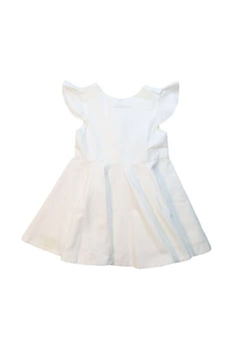 A White Short Sleeve Dresses from Jacadi in size 3T for girl. (Front View)