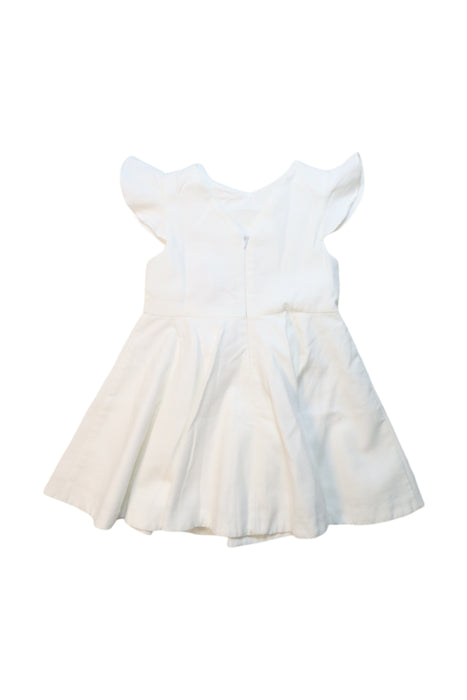 A White Short Sleeve Dresses from Jacadi in size 3T for girl. (Back View)