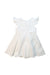 A White Short Sleeve Dresses from Jacadi in size 3T for girl. (Back View)