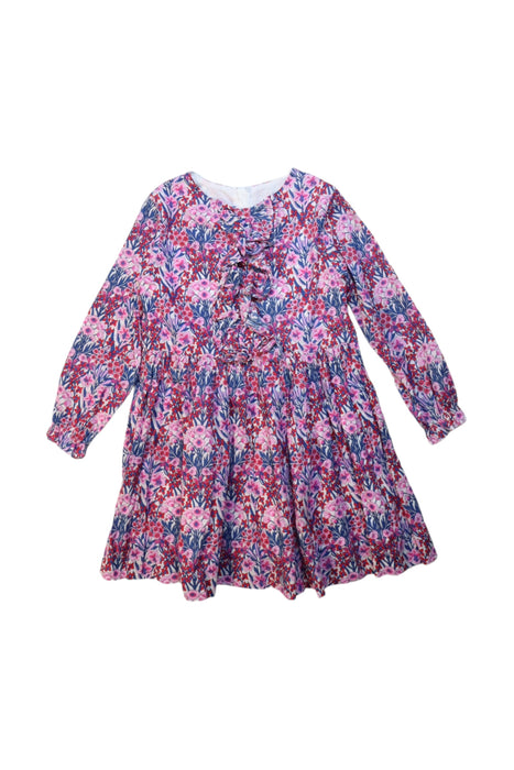 A Multicolour Long Sleeve Dresses from Jacadi in size 4T for girl. (Front View)