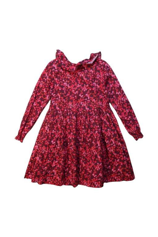 A Multicolour Long Sleeve Dresses from Jacadi in size 4T for girl. (Front View)