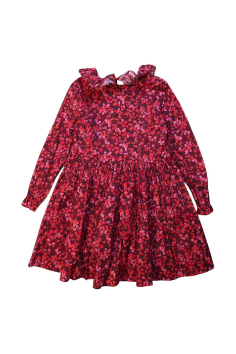 A Multicolour Long Sleeve Dresses from Jacadi in size 4T for girl. (Back View)