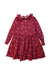 A Multicolour Long Sleeve Dresses from Jacadi in size 4T for girl. (Back View)