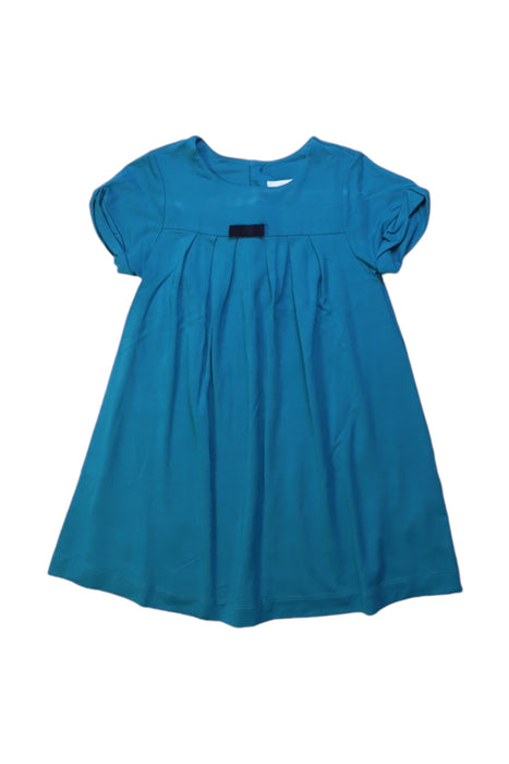 A Blue Short Sleeve Dresses from Jacadi in size 3T for girl. (Front View)