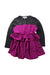 A Purple Long Sleeve Dresses from A for Apple in size 2T for girl. (Front View)