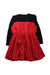 A Red Long Sleeve Dresses from A for Apple in size 2T for girl. (Back View)