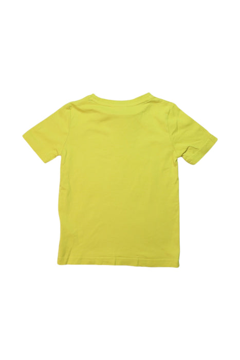 A Yellow Short Sleeve T Shirts from Boss in size 4T for boy. (Back View)