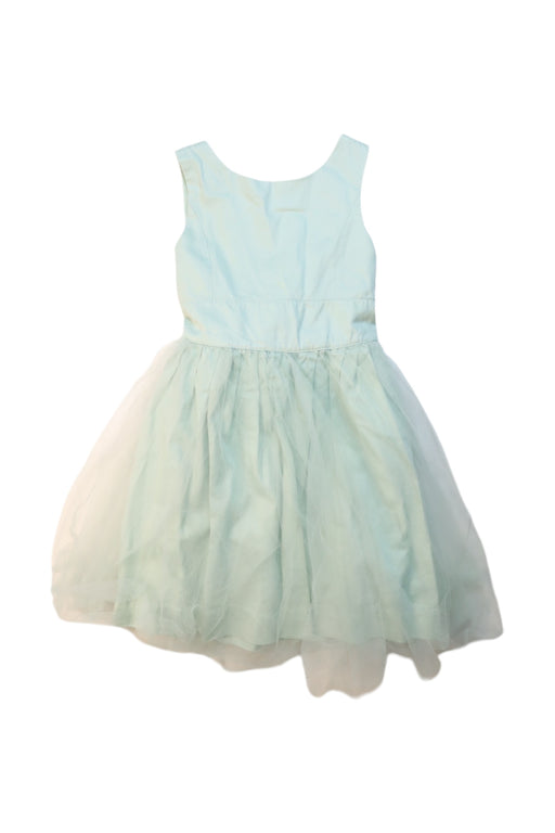 A Teal Sleeveless Dresses from Vertbaudet in size 6T for girl. (Front View)