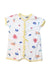 A Multicolour Short Sleeve Rompers from Petit Bateau in size 0-3M for boy. (Front View)