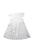 A White Short Sleeve Dresses from Jacadi in size 2T for girl. (Back View)