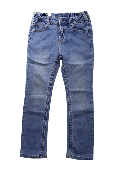 A Blue Jeans from Jacadi in size 5T for girl. (Front View)