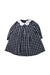 A Blue Long Sleeve Dresses from Jacadi in size 12-18M for girl. (Front View)