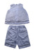 A Blue Shorts Sets from Armani in size 3-6M for girl. (Back View)