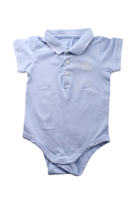 A Blue Short Sleeve Bodysuits from Jacadi in size 12-18M for boy. (Front View)