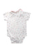 A White Short Sleeve Bodysuits from CIGOGNE Bébé in size 3-6M for girl. (Back View)